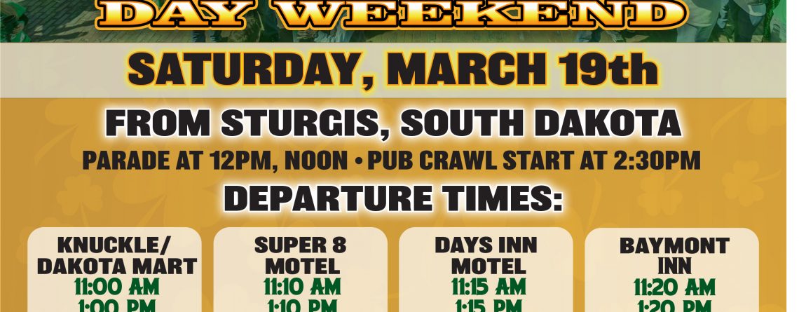 St. Patrick's Celebration & Pub Crawl, Deadwood